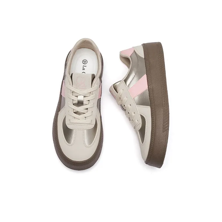 La Chapelle Wear resistant And Lightweight Low Top Skateboard Shoes Women's-21
