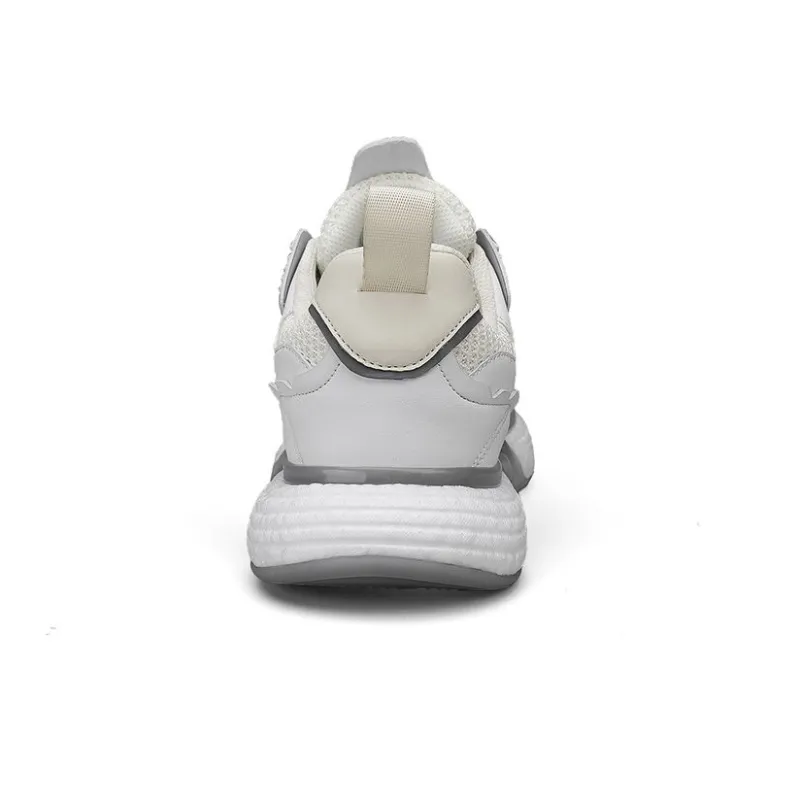 OFF-WIERAH Cushioned Wear-Resistant Breathable Impact-Resistant Height Increasing Mid-Top Casual Shoes Unisex-4