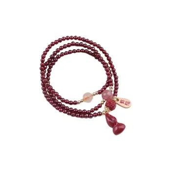 Jin Ruibang Cinnabar Jade Bracelets Women's