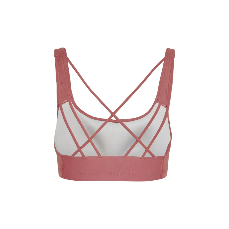 Adidas Coreflow Medium-Support Bra Sports Underwear Women's Pink-1