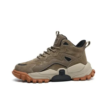JEEP SPIRIT High-Top Outdoor Shoes Men's Dark Forest Green