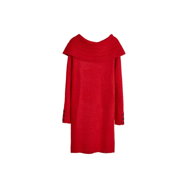 ELLE Long Sleeved Dresses Spring Women's-1