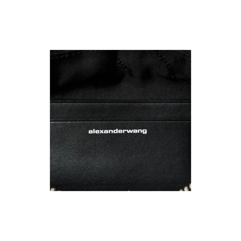 Alexander Wang Heiress Cow Leather Makeup Bag, Clutch Women's White-4