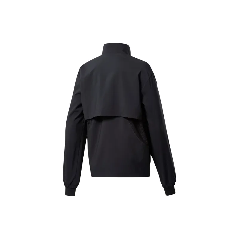 Reebok WORKOUT READY RUN WOVEN Trench Coat Women's Black-1