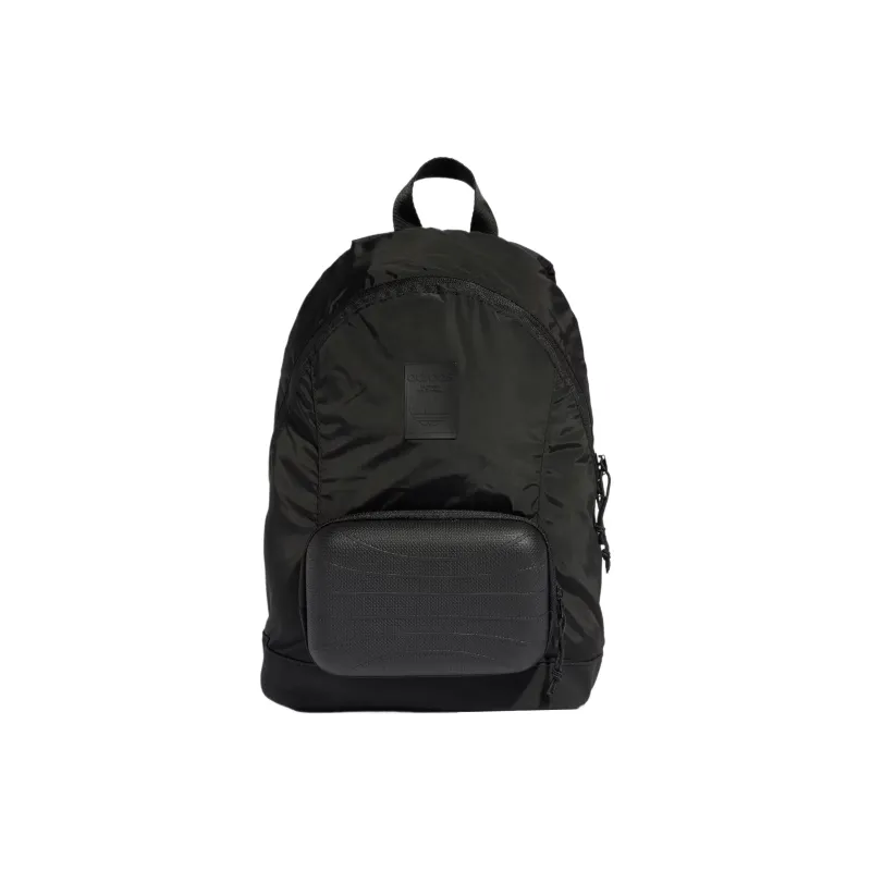 Adidas Originals Recycled Polyester Plain Weave Fabric Backpack Regular Unisex Black-0
