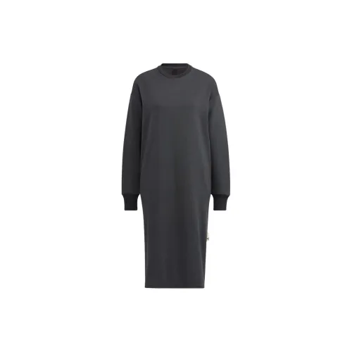 Adidas Long-Sleeved Dresses Women's Gray