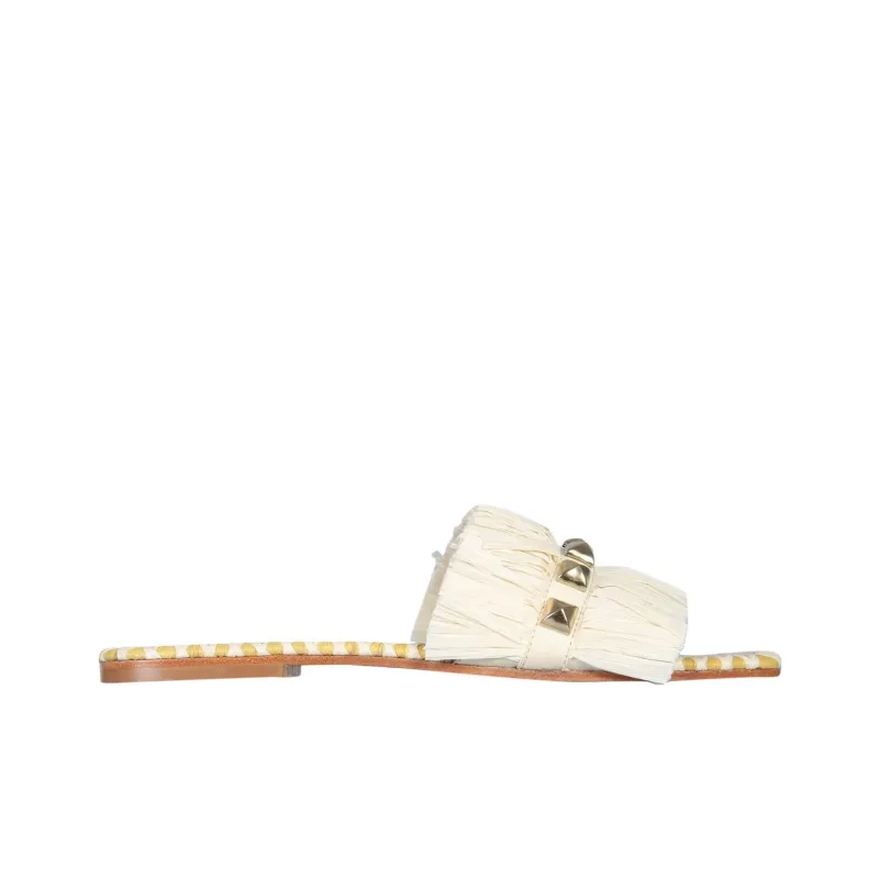 De Siena Slide Slippers Women's White-1