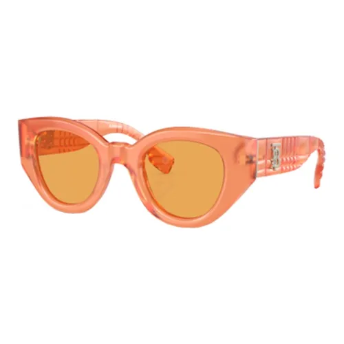 Burberry Molded Irregular Shape Sunglasses Women's Orange