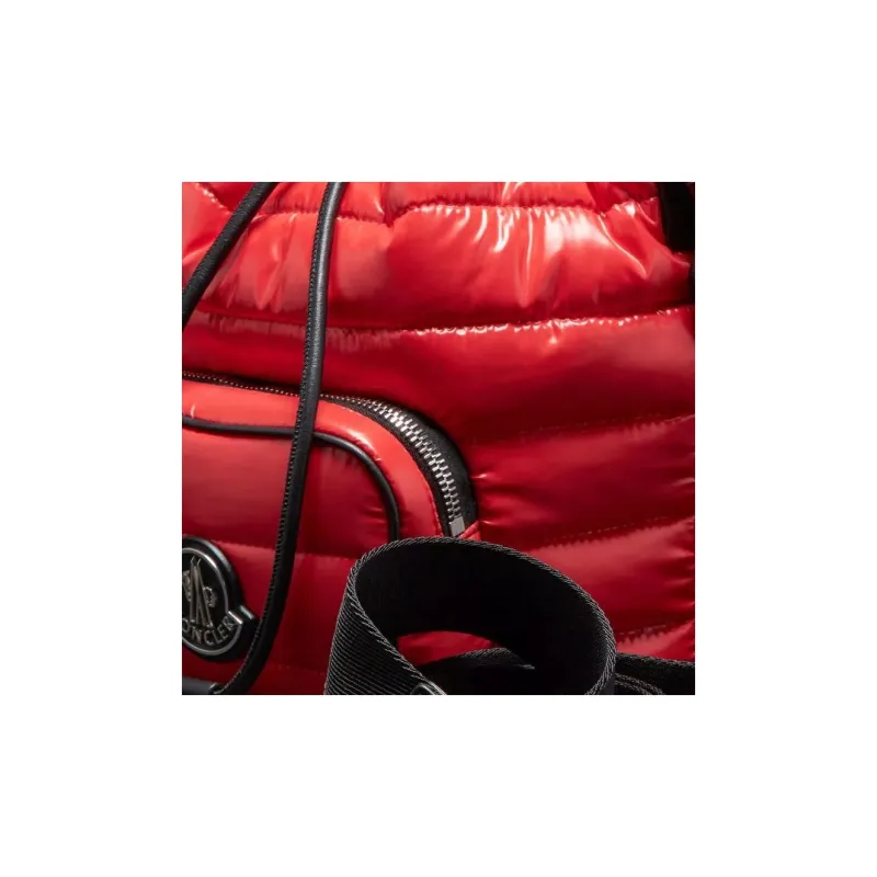 Moncler Kilia Leather Shoulder Bag Crossbody Bag Handbag Women's Scarlet-4