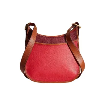 COACH Frankie Glove Tanning Shoulder Bag Crossbody Bag Small Size Women's Brass Red Apple Multicolor