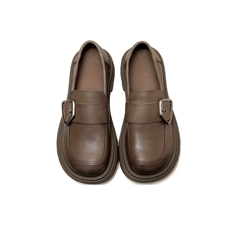 MATA Loafers Women's Low Top Khaki/Brown/Black-3