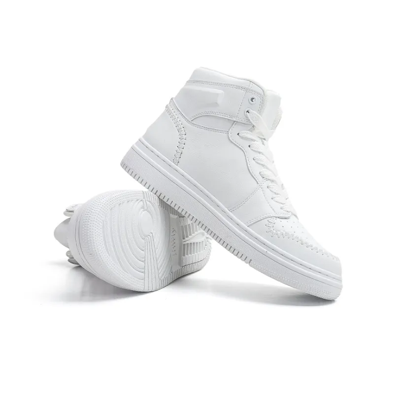 Jifffly Cushioning Coverage And Abrasion Resistant High Top Skateboard Shoes Unisex Beige-17