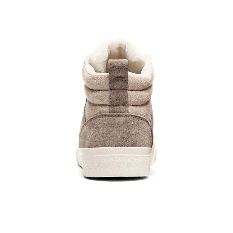 Kappa Abrasion Resistant Slip Resistant High Top Skateboard Shoes Unisex Brown-4