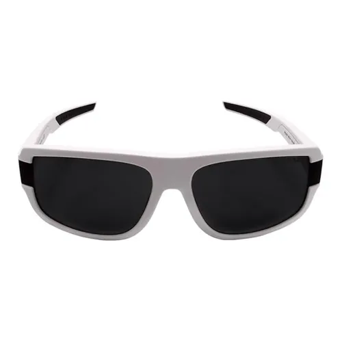 PRADA Plastic Irregular Shape Sunglasses Men's White