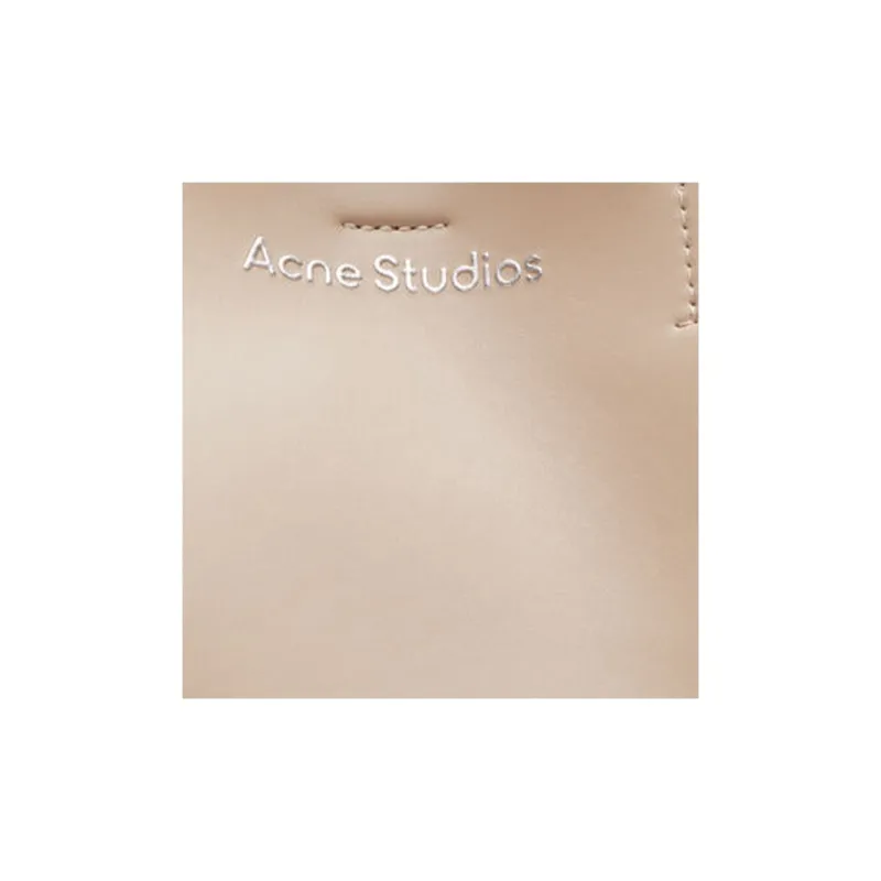 Acne Studios Musubi Calfskin Shoulder Bag Crossbody Bag Handbag Medium Size Women's Brown Beige-3