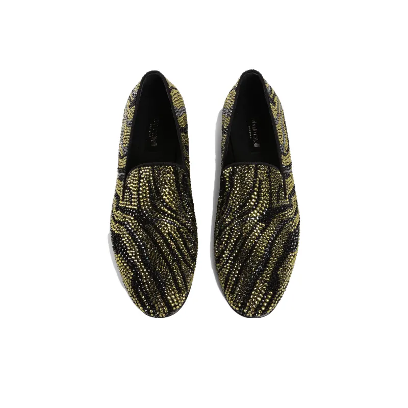 Roberto Cavalli Crystal-embellished Zebra-stripe Slippers-4