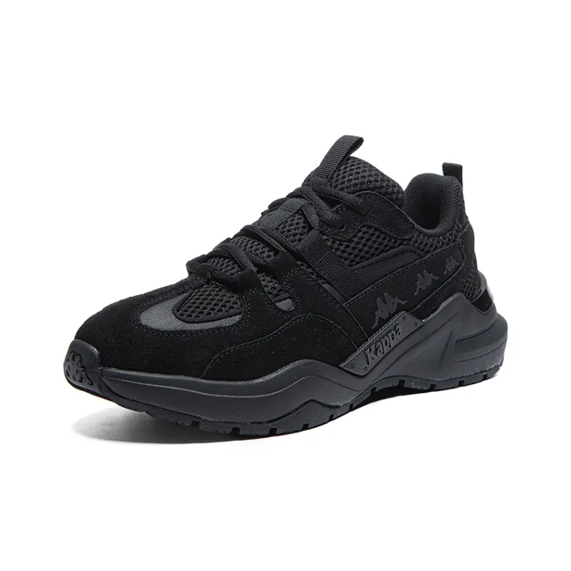Kappa Anti Slip Wear Resistant Low Top Running Shoes Unisex Black-2