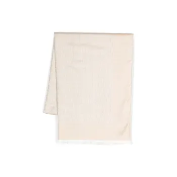 MOSCHINO Logo-jacquard Silk-blend Scarf
