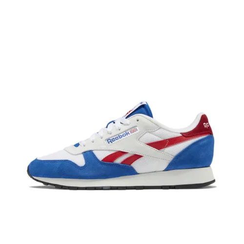 Reebok Classic Leather Make It Yours White Vector Red Blue