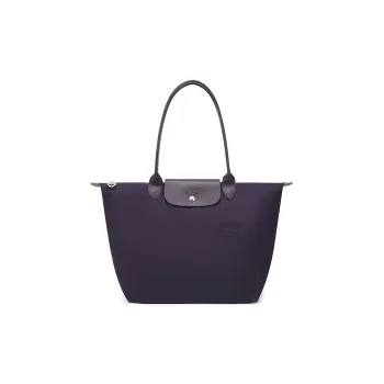LONGCHAMP Fabric Dumpling Bag Handbag Shoulder Bag Women's Purple