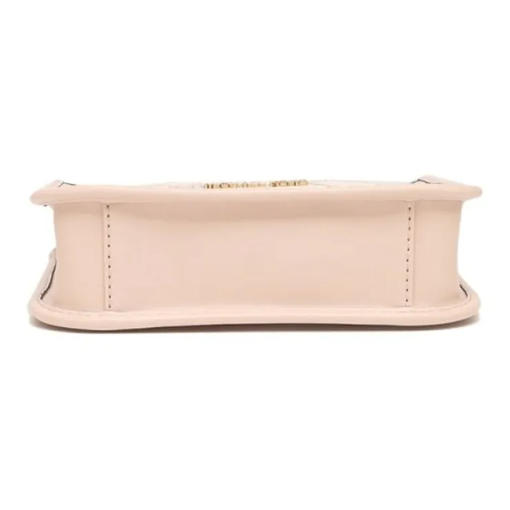 MICHAEL KORS Briley Coated Canvas With Leather Crossbody Bag, Shoulder Bag Women's Pink Multicolor-4