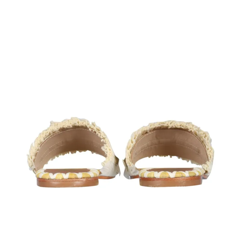 De Siena Slide Slippers Women's White-3