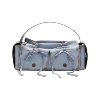 Acne Studios Calfskin Handbag Women's Lilac & Brown