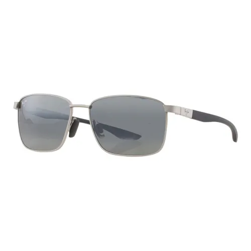 truffle Jim Metal Irregular Shape Sunglasses Unisex Silver