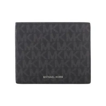 MICHAEL KORS Greyson Logo Billfold Wallet With Coin Pocket