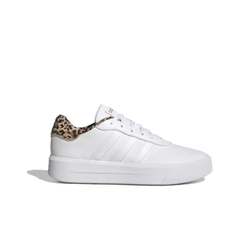 Adidas Court Platform Shoes 'White Leopard' Women's-1