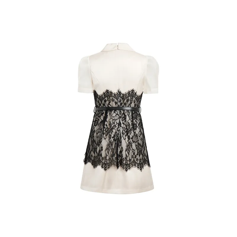 AUI Short Sleeved Dress Women's Apricot-1