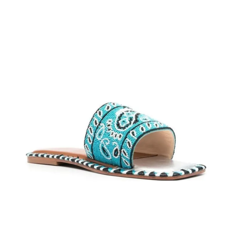 De Siena Slide Slippers Women's Blue-2