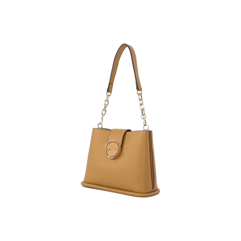Dubaolu Polyurethane Bucket Bag, Chain Bag, Shoulder Bag Women's Milk Tea/Light Green/Ecru/Black-1
