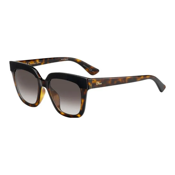 DIOR Plastic Irregular Shape Sunglasses Women's Tortoiseshell-0