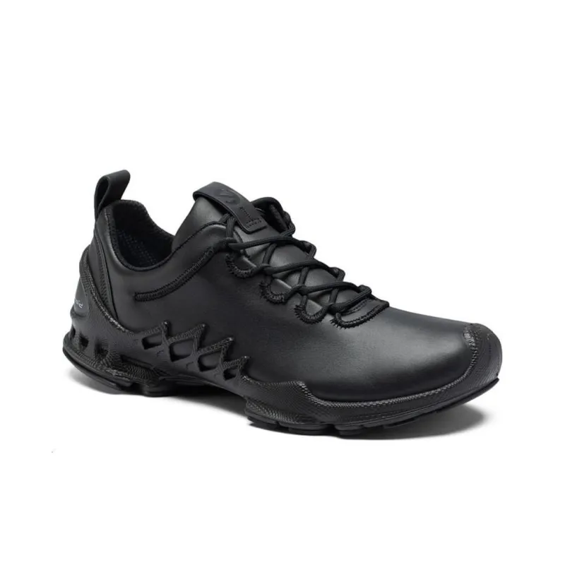Ecco Cushioned Slip-Resistant Abrasion-Resistant Low-Top Trekking Shoes Men's Black-3
