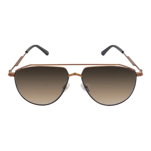 Jimmy Choo Metal Aviator Sunglasses Men's Brown