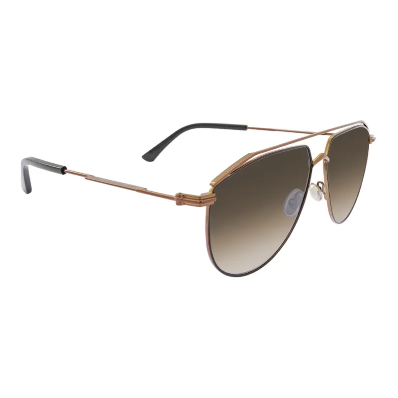 Jimmy Choo Metal Aviator Sunglasses Men's Brown-1