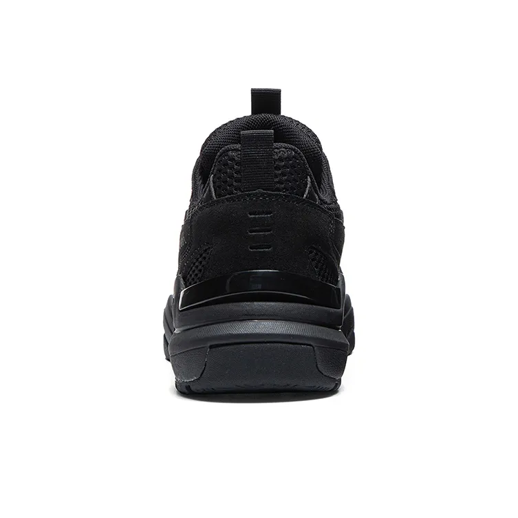 Kappa Anti Slip Wear Resistant Low Top Running Shoes Unisex Black-4