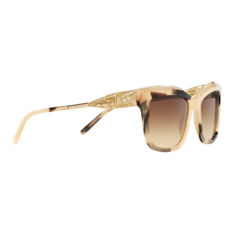 Burberry Plastic Metal Square Sunglasses Unisex Yellow-1