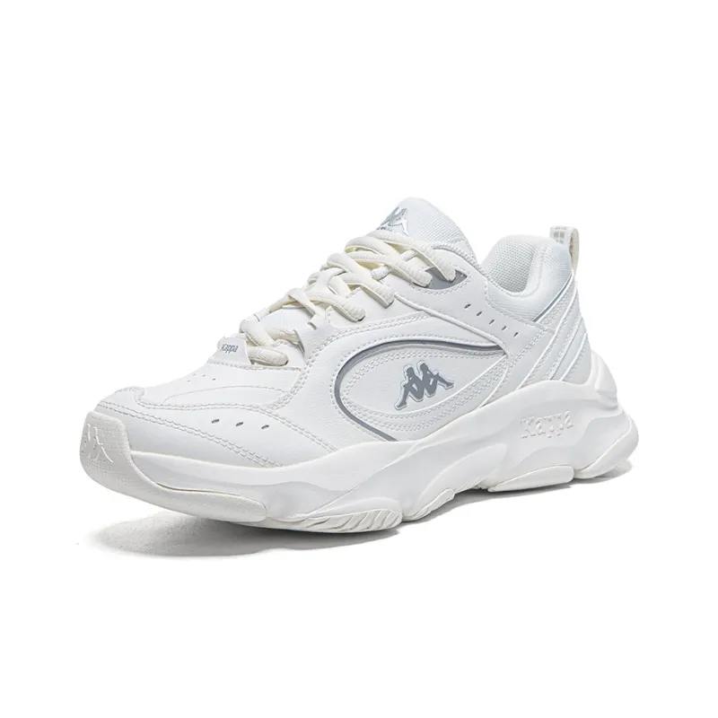 Kappa Anti Slip Wear Resistant Low Top Casual Running Shoes Unisex White-2