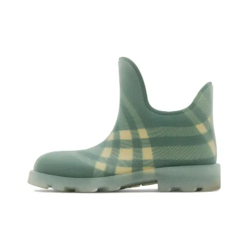 Burberry Marsh Checked Rubber Ankle Boots