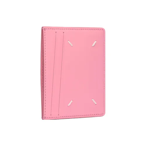 Maison Margiela Grain Cow Leather Card Holder Small Size Women's Pink