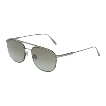 TOM FORD Rectangular Sunglasses Men's Silver