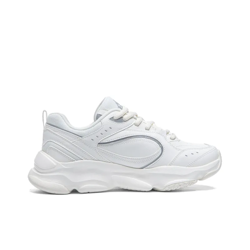 Kappa Anti Slip Wear Resistant Low Top Casual Running Shoes Unisex White-1
