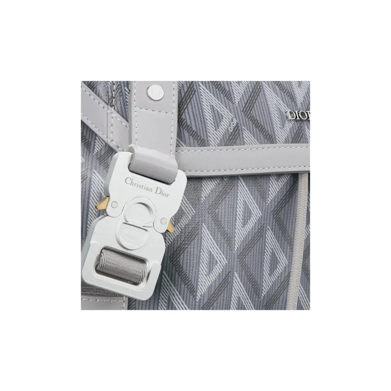 DIOR Hit The Road Canvas Backpack Medium Size Men's Dio Gray-4