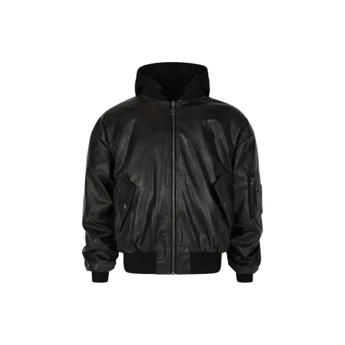 R69 Puffer Jackets Unisex Black With Green Lining