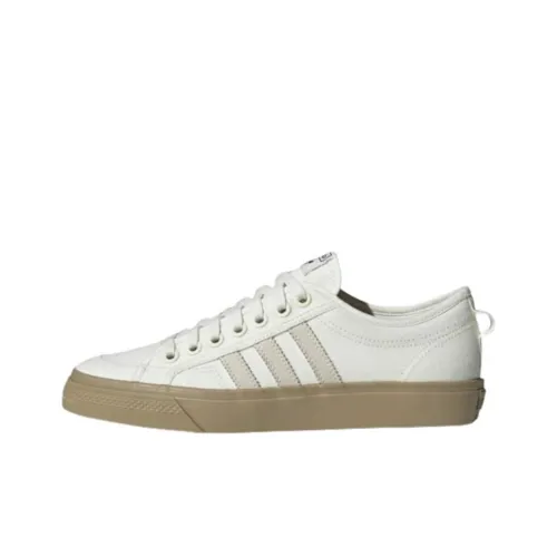 Adidas Originals NIZZA Skateboard Shoes Unisex Low-Top Beige Zong