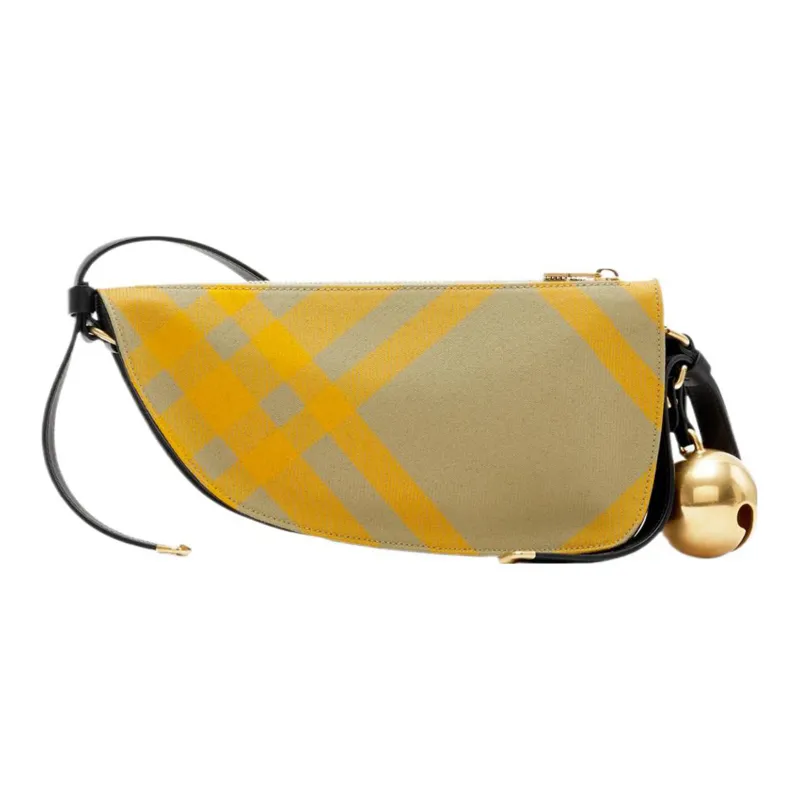 Burberry Sling Shield Check pattern Shoulder Bag-2