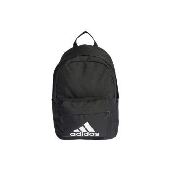 Adidas Recycled Polyester Plain Weave Fabric Backpack Regular Unisex Black