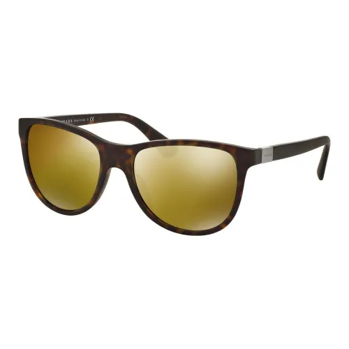 PRADA Plastic Irregular Shape Sunglasses Men's Tortoiseshell